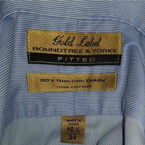 Roundtree & Yorke | Gold Label 16.5/34 French Cuff - Picture 6 of 6